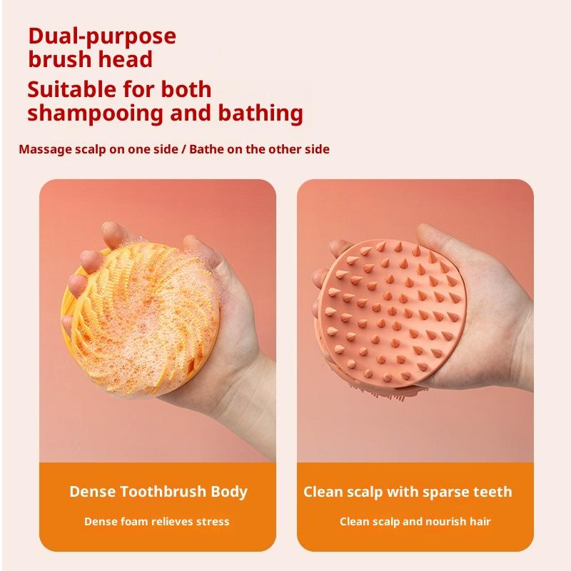 Scalp Scrub Exfoliant - Épurateur de corps en Silicone souple,