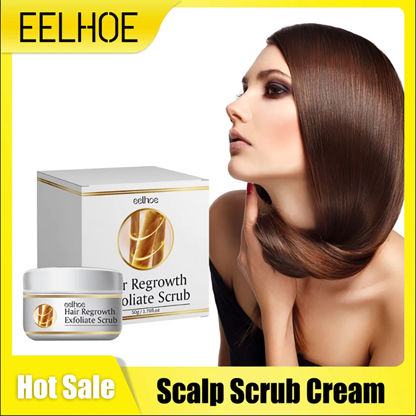 Scalp Scrub Exfoliant - Crème de gIslande pour cuir chevelu,