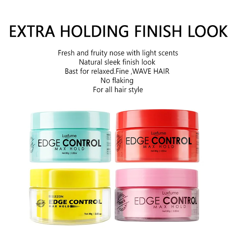 Edge Control Gel - Gel coiffant 80g à tenue forte