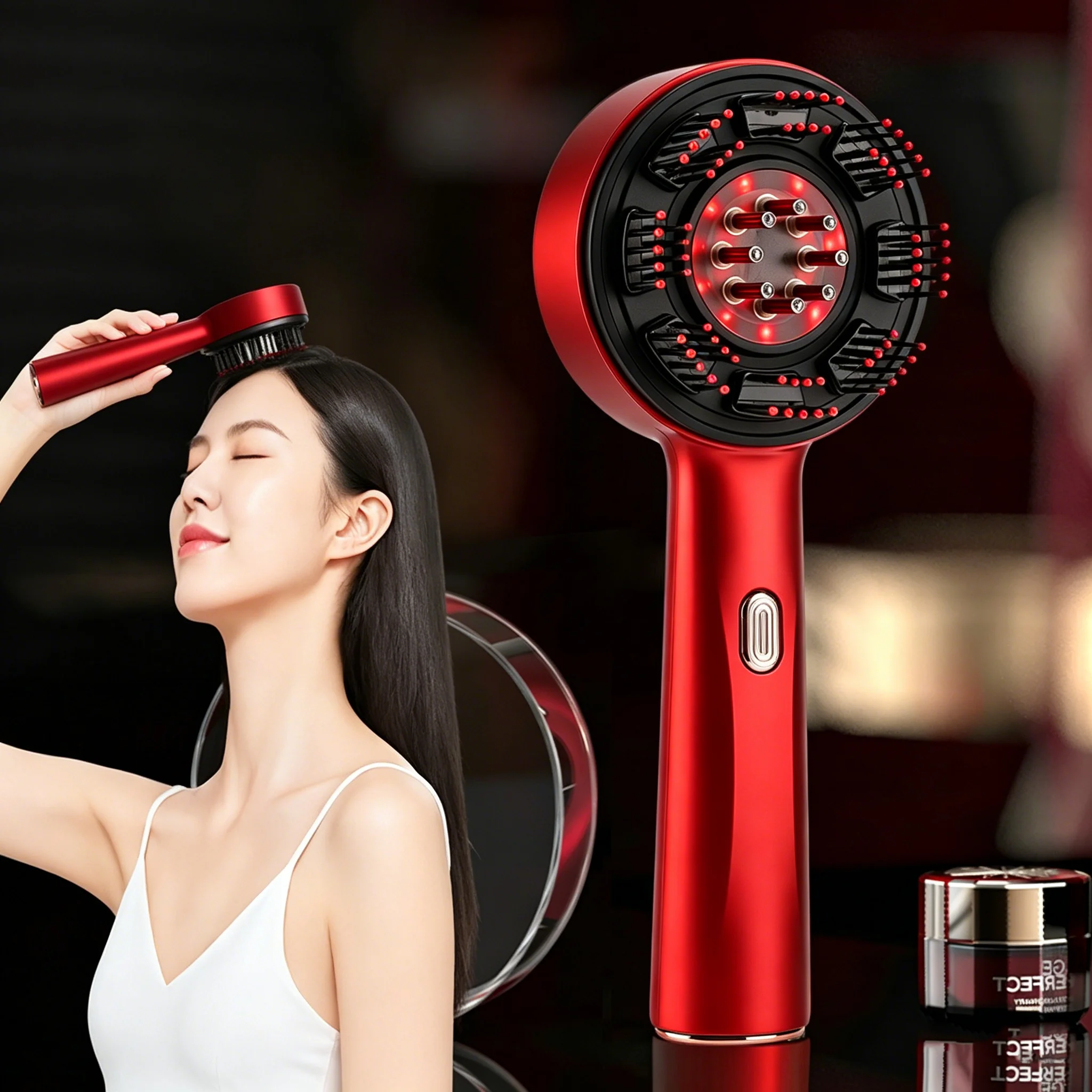 Hair Care Essence - Peigne de massage électrique portable, applicateur
