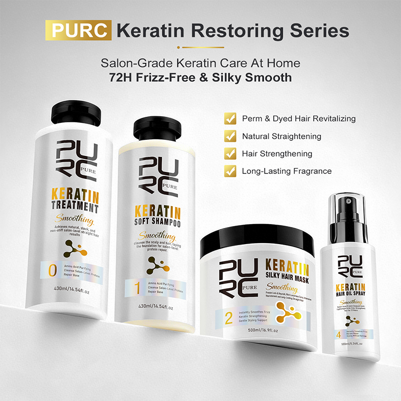 Hair Care Keratin - Kit de soin capillaire PURC à