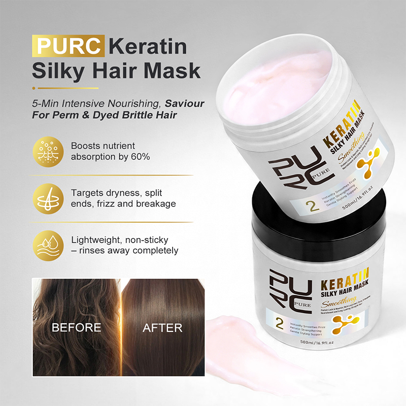 Kit de soin capillaire PURC à  - Hair Care Keratin avis et prix