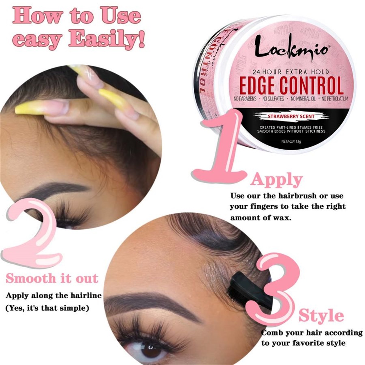 Gel Coiffant Fixant, Huile de  - Edge Control Gel avis et prix
